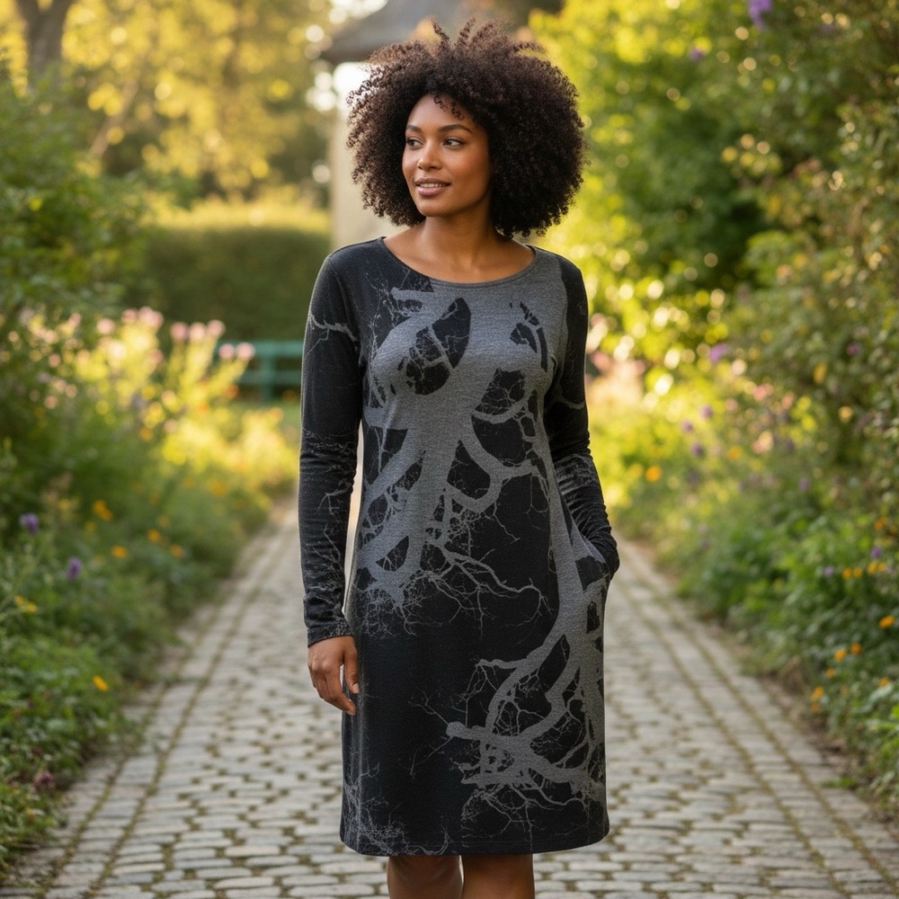 🌻 Nally & Millie  Long Sleeve Knit Tunic Dress #511